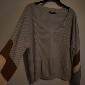 V neck sweater